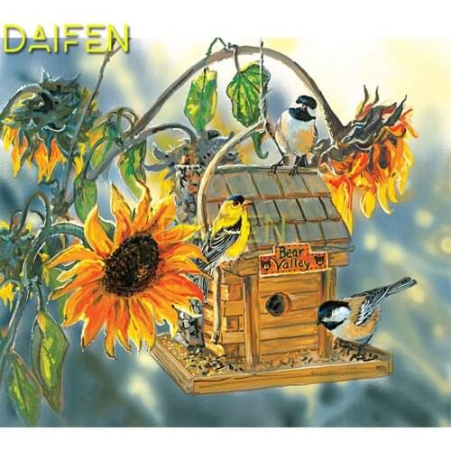 DIY 3D Diamond mosaic Full Square Diamond painting Cross stitch birdcage sunflower thrush Magpie Full Round Diamond embroidery