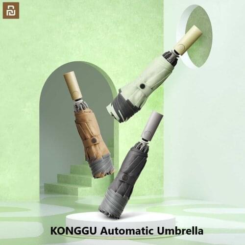 Mijia KONGGU Automatic Umbrella Sunny Rainy Aluminum Windproof Waterproof UV Reflective Portable Outdoor Travel Umbrella