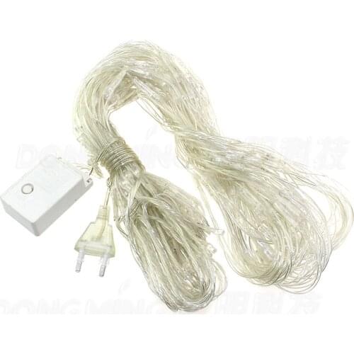 Free Fedex LED String Lights Decoration 220V Power EU Plug 20set 192 LED Fairy Christmas Xmas Net Lights 3m x 2m 8 Displays