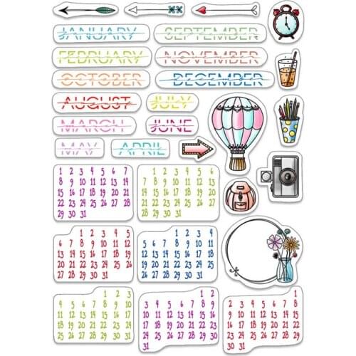 Background stamp Clear Stamps for Scrapbooking Transparent Silicone Rubber DIY Photo Album Decor 0833