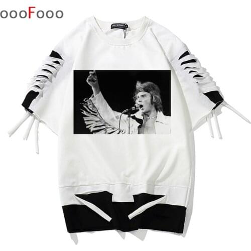 Johnny hallyday for men tee shirt new O-Neck tshirt t-shirt fashion Short Sleeve top t shirt hip hop Plus Size male/women