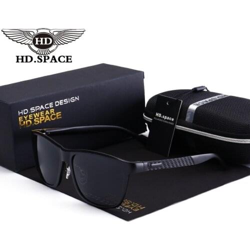 HD Fashion Men Al-Mg Polarized Sunglasses Ultra Light Eyewear Calssic Driving Glasses UV Outdoor Oculos De Sol Cool Gafas LD119