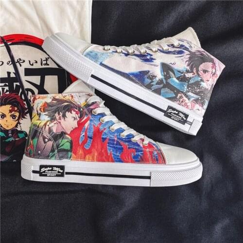 Tide Of Youth Men And Women Shoes Sneakers Lovers Anime Summer Comfortable Breathable Wear Casual Shoes Autumn Small White Shoes