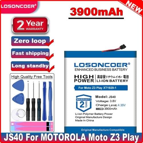 LOSONCOER Motorola Moto Z3 Play Batteries