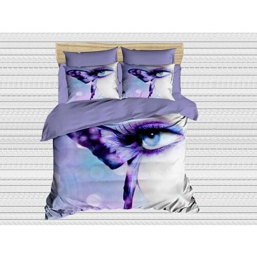 Best Class Digital Printed 3d Single Personality Duvet cover set Eyes