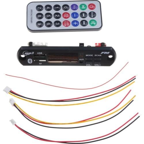 MP3 Module Car USB Bluetooth Hands-free MP3 Player Integrated MP3 Decoder Board With Remote Control USB FM Aux Radio For Car