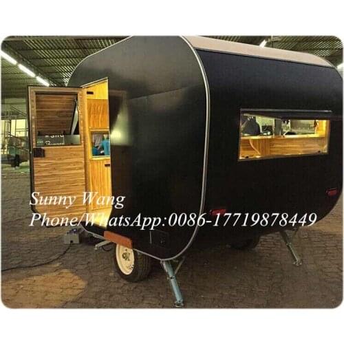 2020 new arrival hot dog steel mobile design food truck food caravans with size and color customize