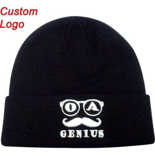Custom DIY Logo oem service cold weather warm keeping hat ladies fashional cap acrylic material winter hat