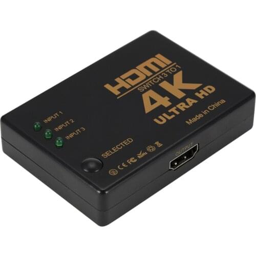 3 in 1 out HD 1080P Video Cable Splitter Adapter Converter for PS4/3 TV Box HDTV PC