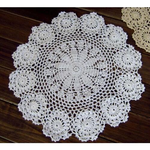 2 Pcs/Lot, Crochet Doily ,size: 18 Inches ,Round