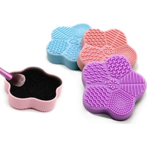 Starfish Silicone Makeup Brush Cleaner Pad Make Up Washing Foundation Brush Gel Cleaning Mat Brush Scrubber Board Tool