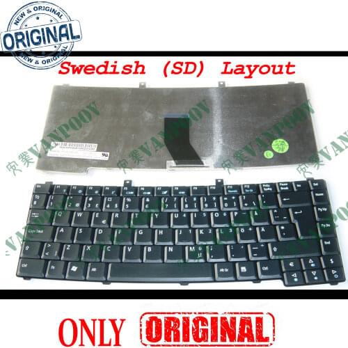 Scandinavian Nordic Laptop Keyboard tangentbord for Acer Travelmate 2300 3240 4000 4400 4500 4600 Swedish SD MP-05016S0-442