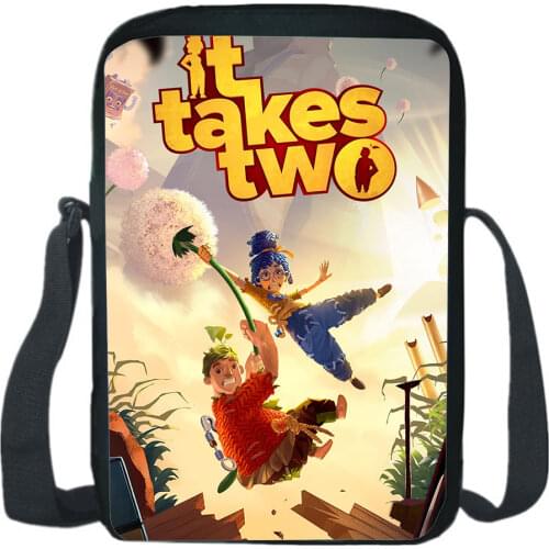 It Take Two Shoulder Bag Fashion Cartoon Game Cosplay Messenger Bag Teen CrossBody Rucksack Boy Girl Sling Knapsack Gift