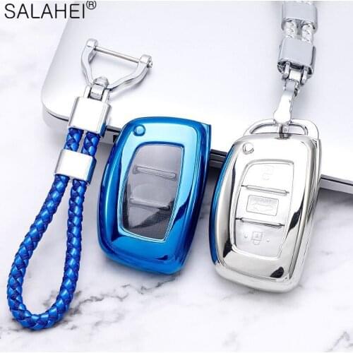 TPU Car Key Case Full Cover For Hyundai iX20 I30 IX35 I40 Ix25 Tucson Verna Sonata Car Protection Accessories Shell