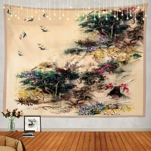 Green Grunge Deco Wall Hanging Psychedelic Tapestry Decorations Bedroom Living Room Dorm