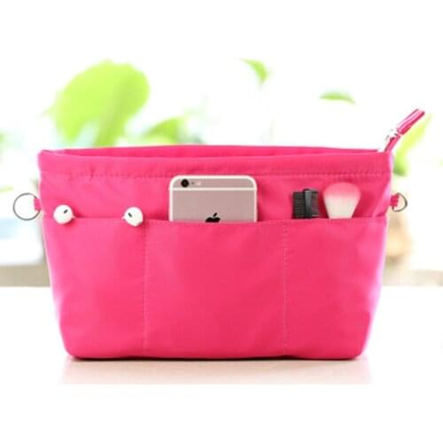 Women Portable Nylon Travel Storage Bag Organizer Cosmetic Bag Fashion Black / Gray / Rose Red Economical And Practical Travel
