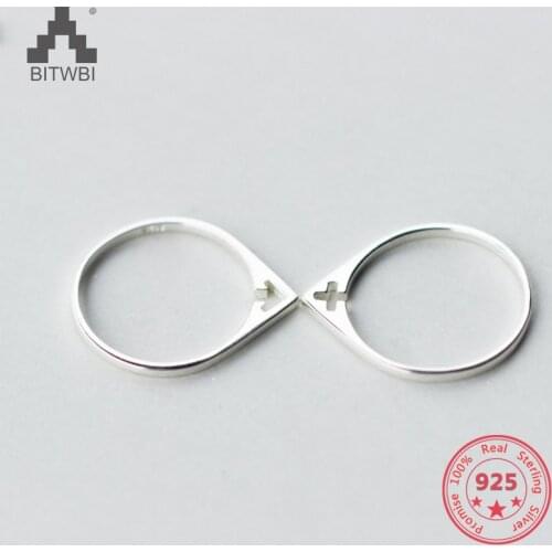 Korea New Design S925 Sterling Silver Simple Fashion Hollow System Ring Jewelry for Women