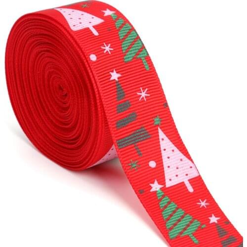 1/5 Yards Roll Xmas Wrapping Ribbons Handmade Cloth DIY Wedding Party Hair Decoration Gift Box Packaging Accessories