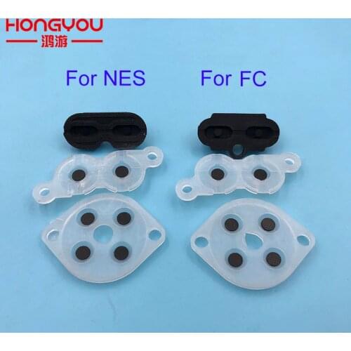 10sets Rubber Replacement Parts For NES FC PC Controller Joy Pad Silicon Conduct Rubber Button