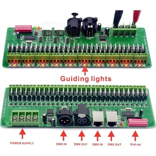 30 Channel DMX 512 RGB Controller 30CH DMX RGB LED Strip Decoder Dimmer Driver DC9V-24V LED Strip controller DMX512 Decoder