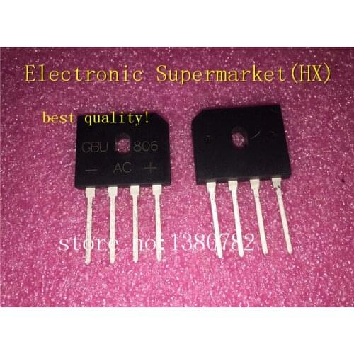 Free Shipping 50pcs/lot GBU806 GBU 806 DIP-4 IC Best quality