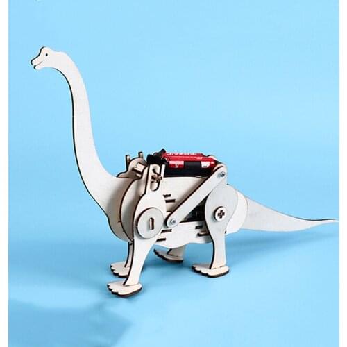 DIY Educational Science Experiment Technology Toy Set Hydraulic Excavator Model Puzzle Painted Kids Toys for Children