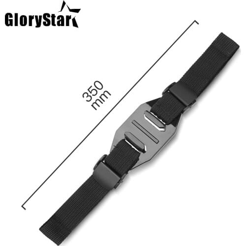 GloryStar Adjustable Helmet Strap for GoPro Hero 8 7 5 Session SJCAM SJ4000 Xiaomi Yi 4K h9 Go Pro Mount Cycling osmo Accessory