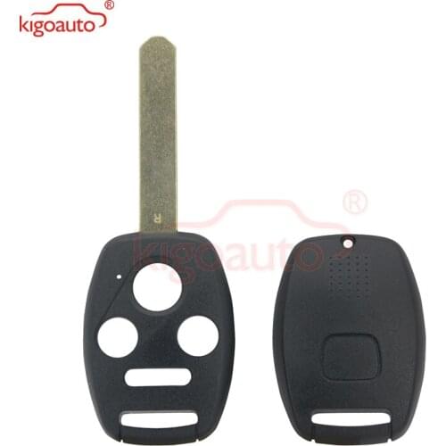 Kigoauto (No chip room)Remote key shell 3 button with panic for Honda Accord Civic CR-V Fit Pilot
