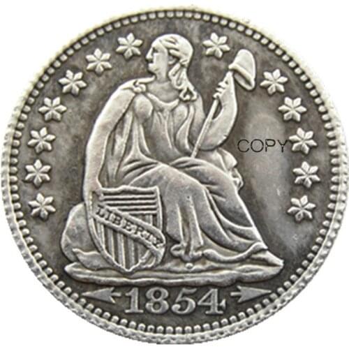 US 1854O Liberty Seated Dime Silver Plated Copy Coin