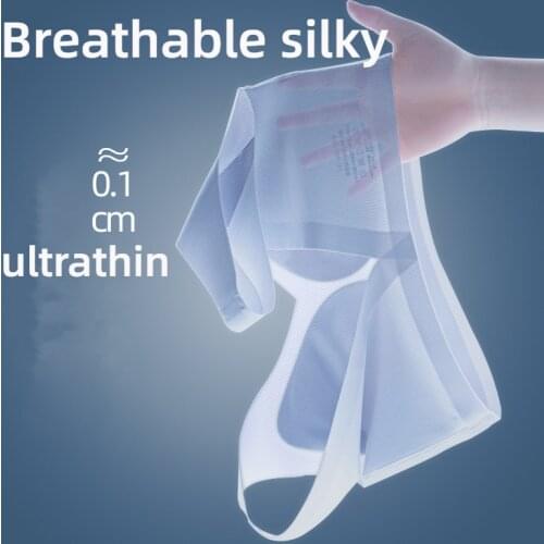 Summer Ultra-thin Women Underwear One-piece Seamless Ice silk Breathable Rimless Hole Cups Gathered Vest-style Bra Girls