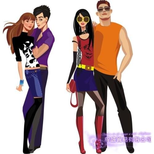 Clothing Store Sexy Lady Girls Glass Wall Sticker Decoration Clothing Store Decal Cloakroom Showcase Decor Clothing Shop Decal