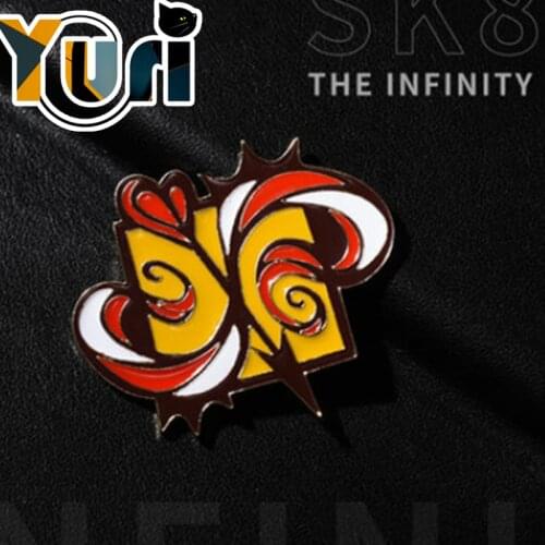Yuri Anime SK∞ SK the Infinity Langa Hasegawa metal badge brooch pin collection limited cute SK8 cos cartoon gift new hot C Sha