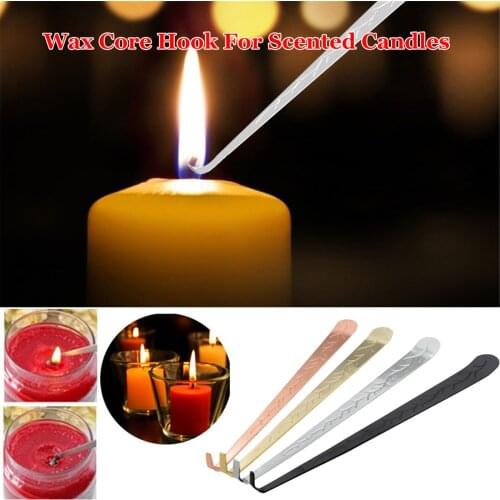Scented Candle Accessory Set Vintage Candle Extinguisher Tool Hook Scissors Home Decor for Party Stainless Steel Cutter Hooks