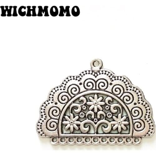 New Fashion 39*29mm 4pieces/bag Retro Zinc Alloy Tassel Loop Linker for DIY Necklace Earring Connectors Charms