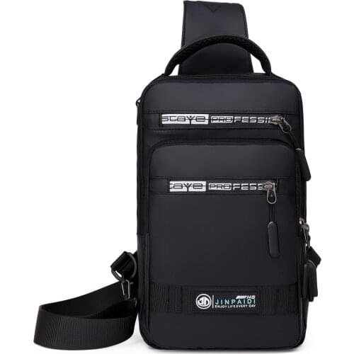 New Mens Casual Fashion Chest Bag Oxford Cloth Outdoor One-shoulder Portable Messenger Bag Mens Cross Body Bag