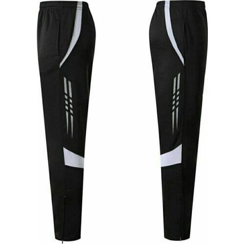 New Men Running Pants Soccer Training Pants With Pockets Active Jogging Trousers Track GYM Fitness Boys Sports Leggings
