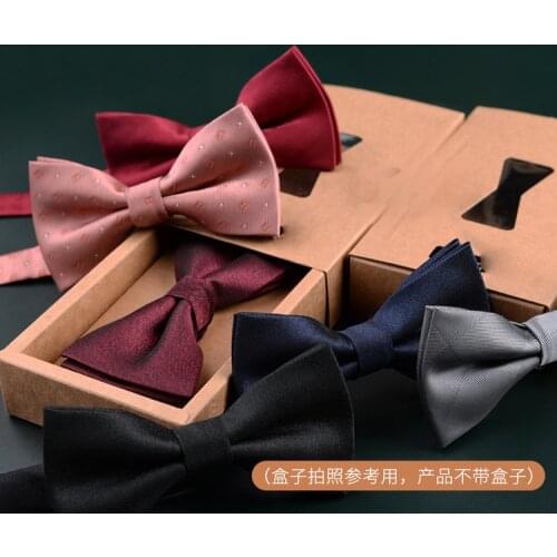 New Polyester Plaid Solid Bowtie for Men Fashion Casual Floral Animal Mens Bow ties Cravat Neckwear For Wedding Party Suits tie