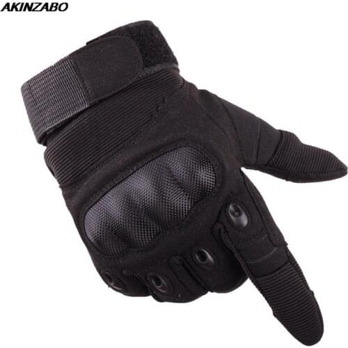 Full Finger Carbon Fiber Shell Outdoor Tactical Gloves Army Cycling Sports Fitness Touch Screen Gloves Motorcycle Bicycle Gloves
