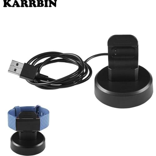 KARRBIN USB Charger Stand for Fitbit Charge 3 Charger USB Charging Replacement Charger for Fitbit Charge 4 Charger Dock