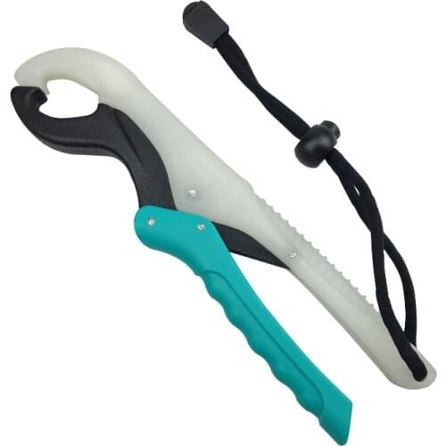 Fishing Gripper Portable Practical Durable Lightweight Luminous Multifunctional Grip Fish Clamp Holder With Lanyard