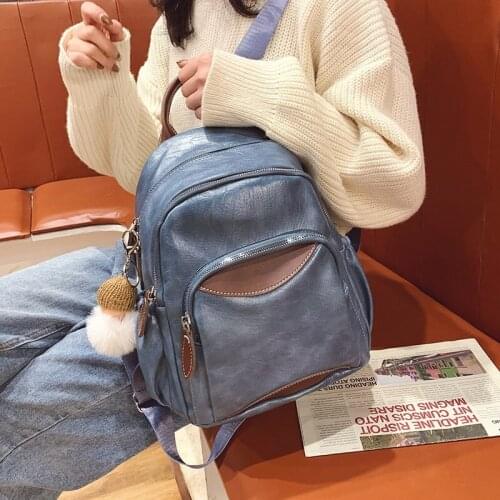 Designer Leather Women Travel Backpack Multifunction Women Backpacks Female Vintage Shoulder Bags School Bags for Girls Bagpack