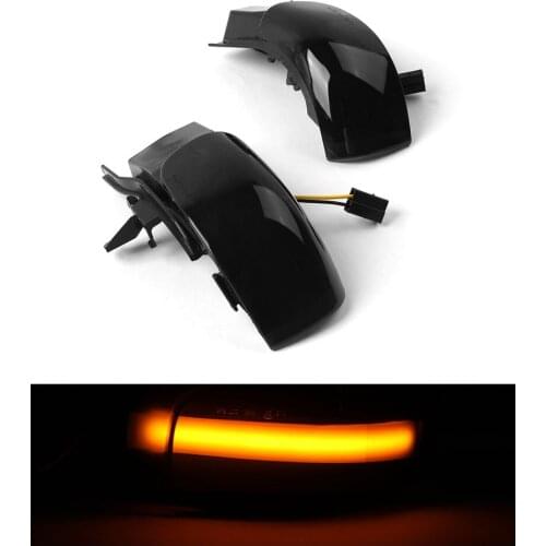 2pcs LED Dynamic Turn Signal Indicator Lights For VW Touran 1T1 1T2 Side Rearview Mirror Light Lamp 2003 2004 2005 2006 2009