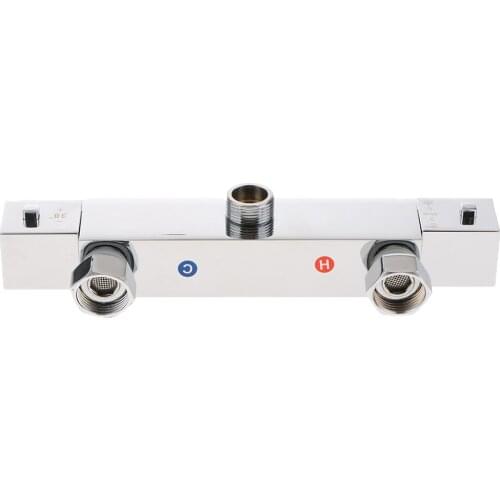 Thermostatic Shower Mixer Valve Solid Brass Temperature Control Valve