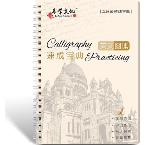 Cursive Writing English Calligraphy Copybook For Adult Children Exercise Groove Handwriting Practice Boo