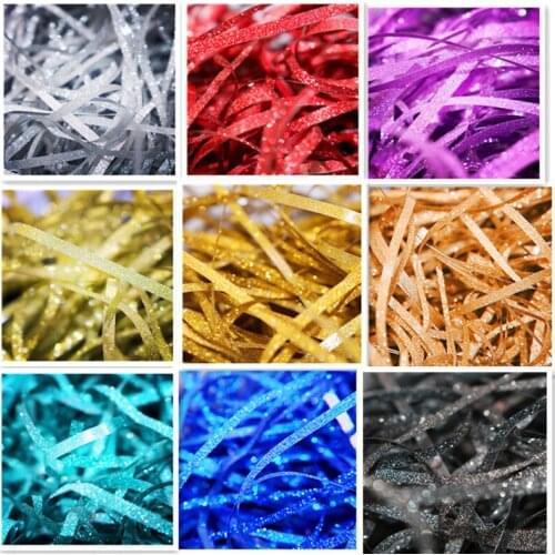 1000 Gram 13 Colors Box Decorative Flash Paper Lafite Grass High-Grade Gift Filler Shredded Paper Happy Candy Strip Accessories