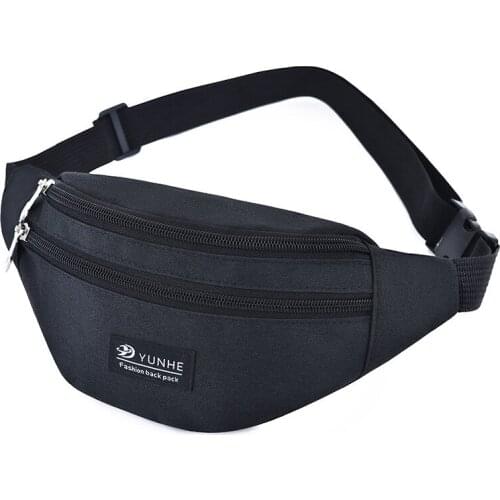 2019 New Style Fashion Casual Running Bag Outdoor Sports Mens Shoulder Waist And Leg Bag Multi-functional Storage Bag