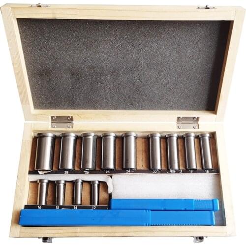 22pcs Metric System Keyway Broach Set Bushing Shim Set 12-30 HSS Keyway Tool knife for CNC Machine