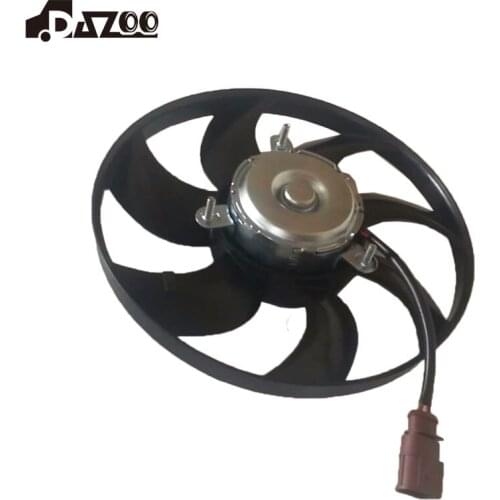 3C0959455DG DAZOO Right Small 295 mm Air Conditioning Cooling Fan Assembly For VW Rabbit Jetta Golf GTI Passat B6 A-udi A3 TT