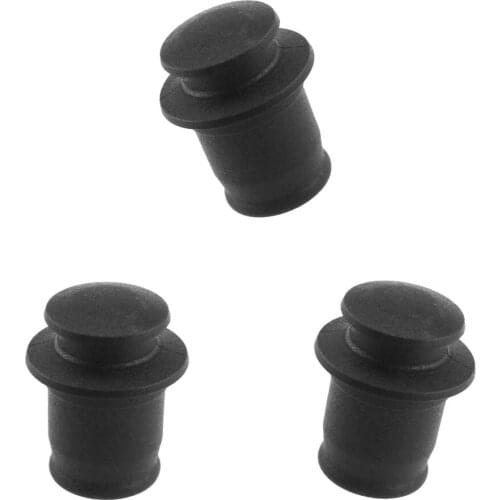 3 Pieces Black Automotive Vehicle Cigarette Lighter Socket Plug Dust Cover Caps Applied to 2.1cm, 2.2cm Holes