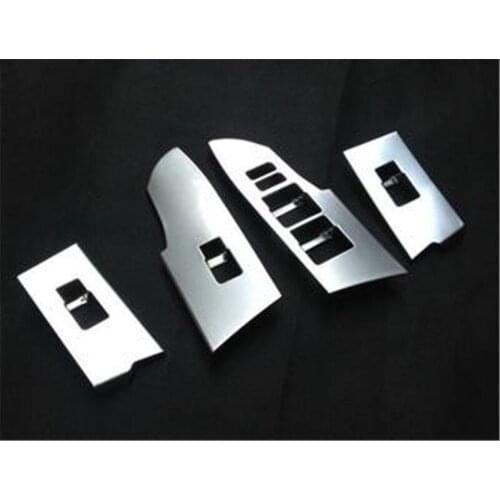 4pcs Left hand drive car ! Matte Door Window Lift Regulator Cover Trim for Toyota Corolla For Toyota Corolla 2014 2015 2016 2017